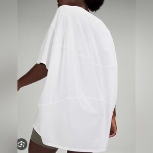 LULULEMON Back In Action Short Sleeve Shirt White Size 6